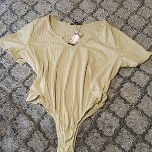 Plus Sage green bodysuit